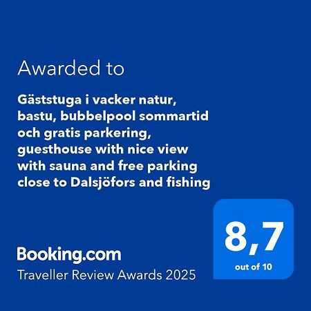 Gaeststuga I Vacker Natur, Bastu, Bubbelpool Sommartid Och Gratis Parkering Naera Ulricehamn Och Lassalyckan, Guesthouse With Nice View With Sauna And Free Parking Close To Dalsjoefors And Fishing بوراس المظهر الخارجي الصورة