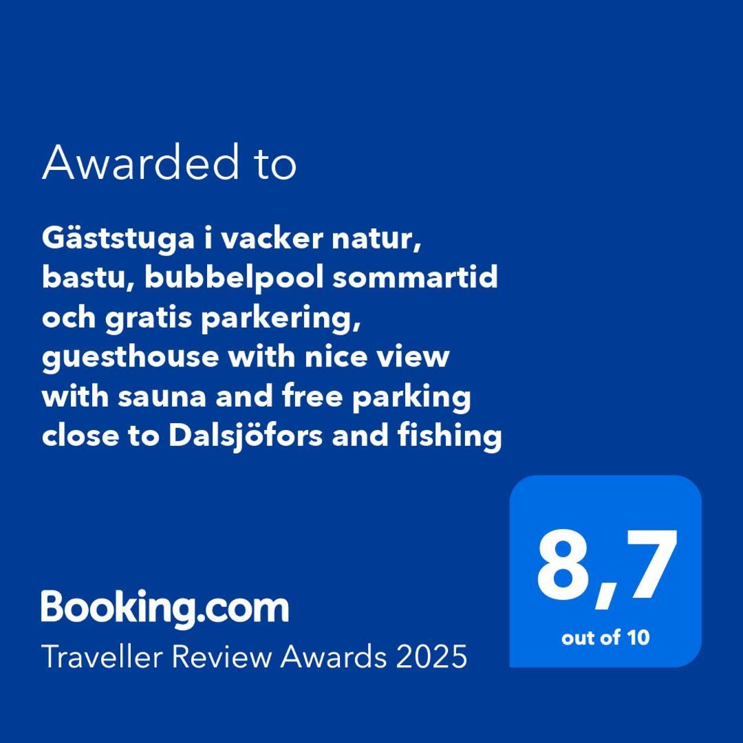 Gaeststuga I Vacker Natur, Bastu, Bubbelpool Sommartid Och Gratis Parkering Naera Ulricehamn Och Lassalyckan, Guesthouse With Nice View With Sauna And Free Parking Close To Dalsjoefors And Fishing بوراس المظهر الخارجي الصورة
